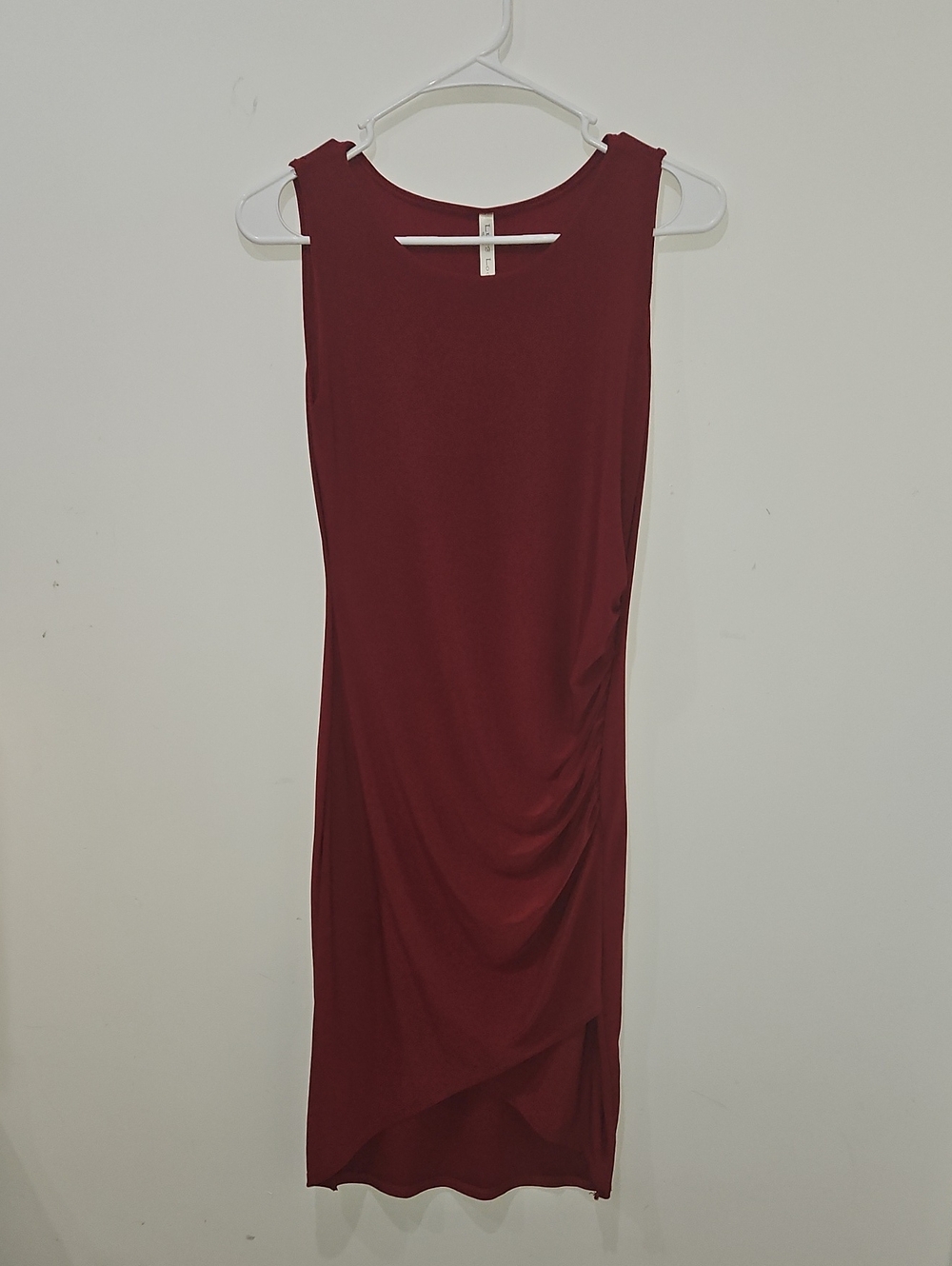 Sleeveless Burgundy Women’s Midi Dress